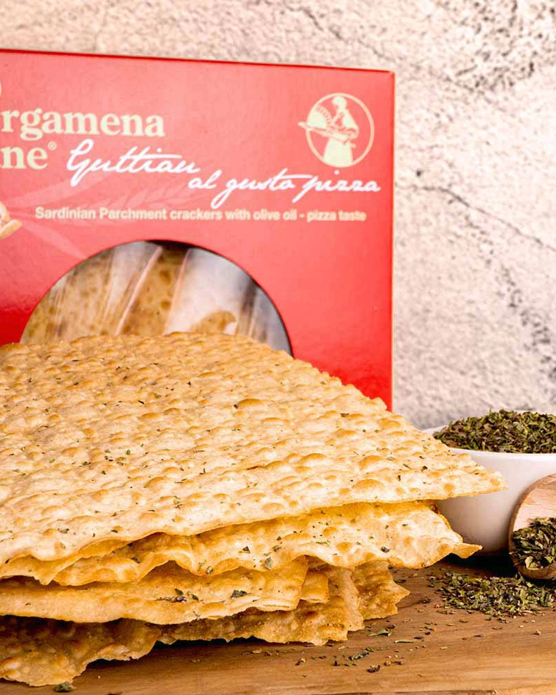 Pergamena di pane guttiau - Pizza